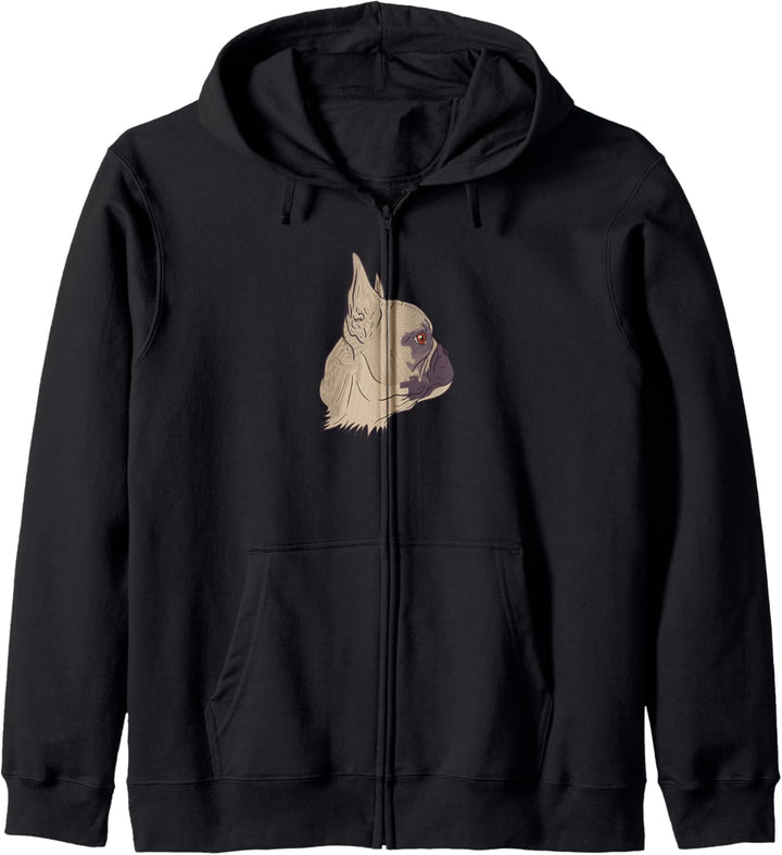 Französische Bulldogge Kapuzenjacke