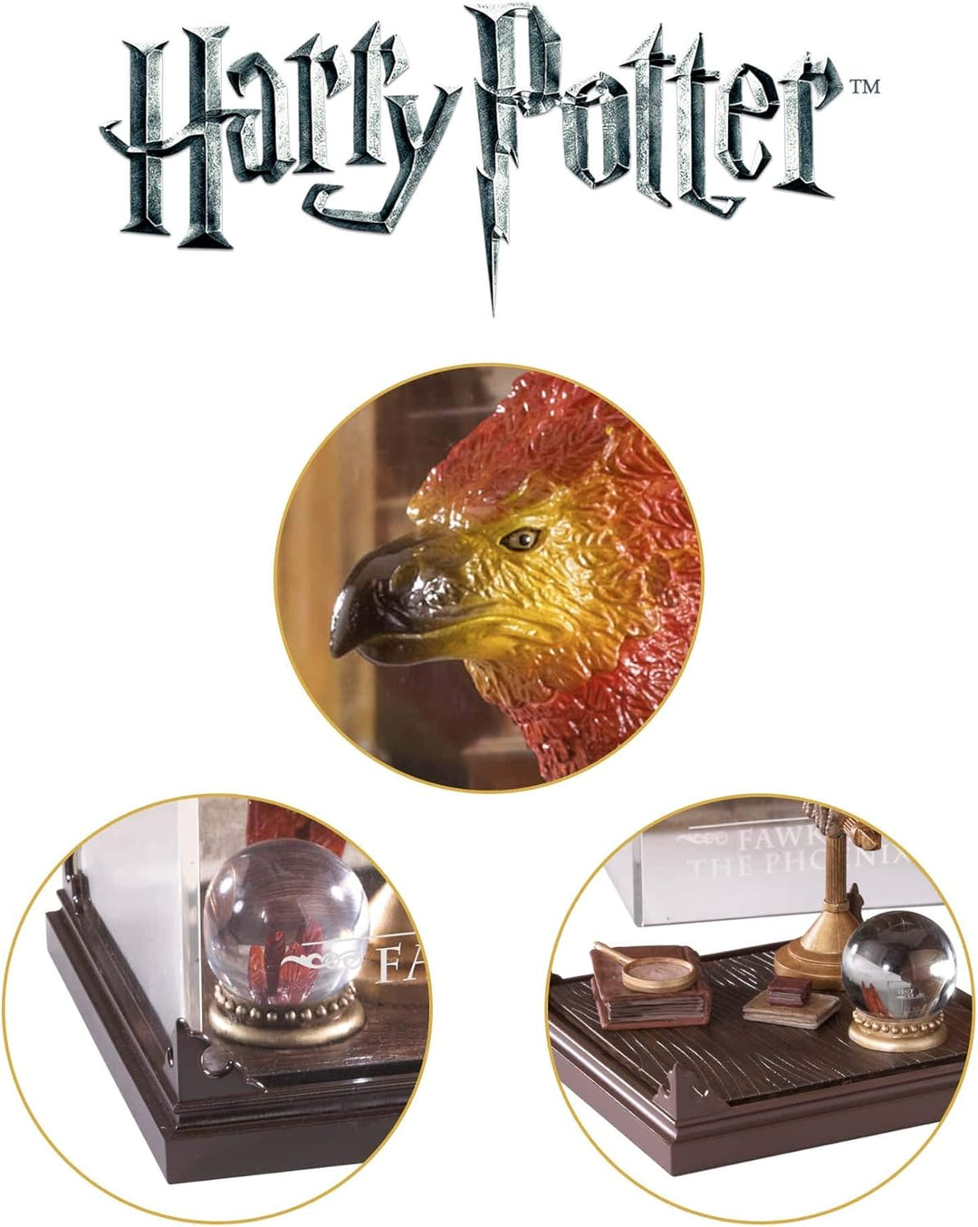 The Noble Collection - Magical Creatures Fawkes - Hand-Painted Magical Creature #8 - Officially Lice