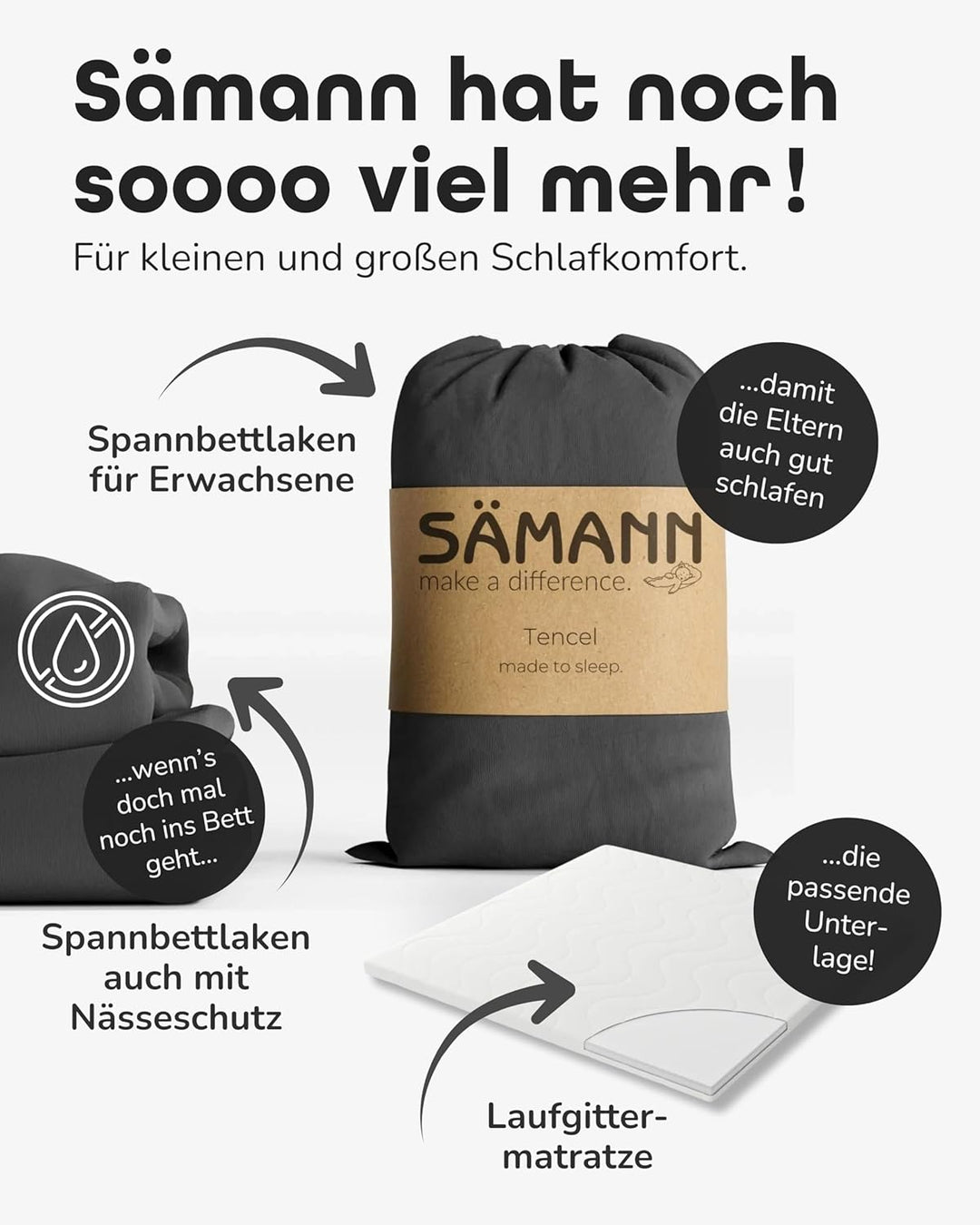 Sämann Türschutzgitter & Treppenschutzgitter I 121-131 cm I Extra Höhe von 77 cm I 3-Fach Sicherung