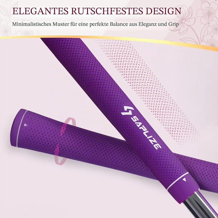 SAPLIZE Golfgriffe, 13er-Set mit komplettem Regripping-Kit, Standard/Midsize, Golfschlägergriffe aus