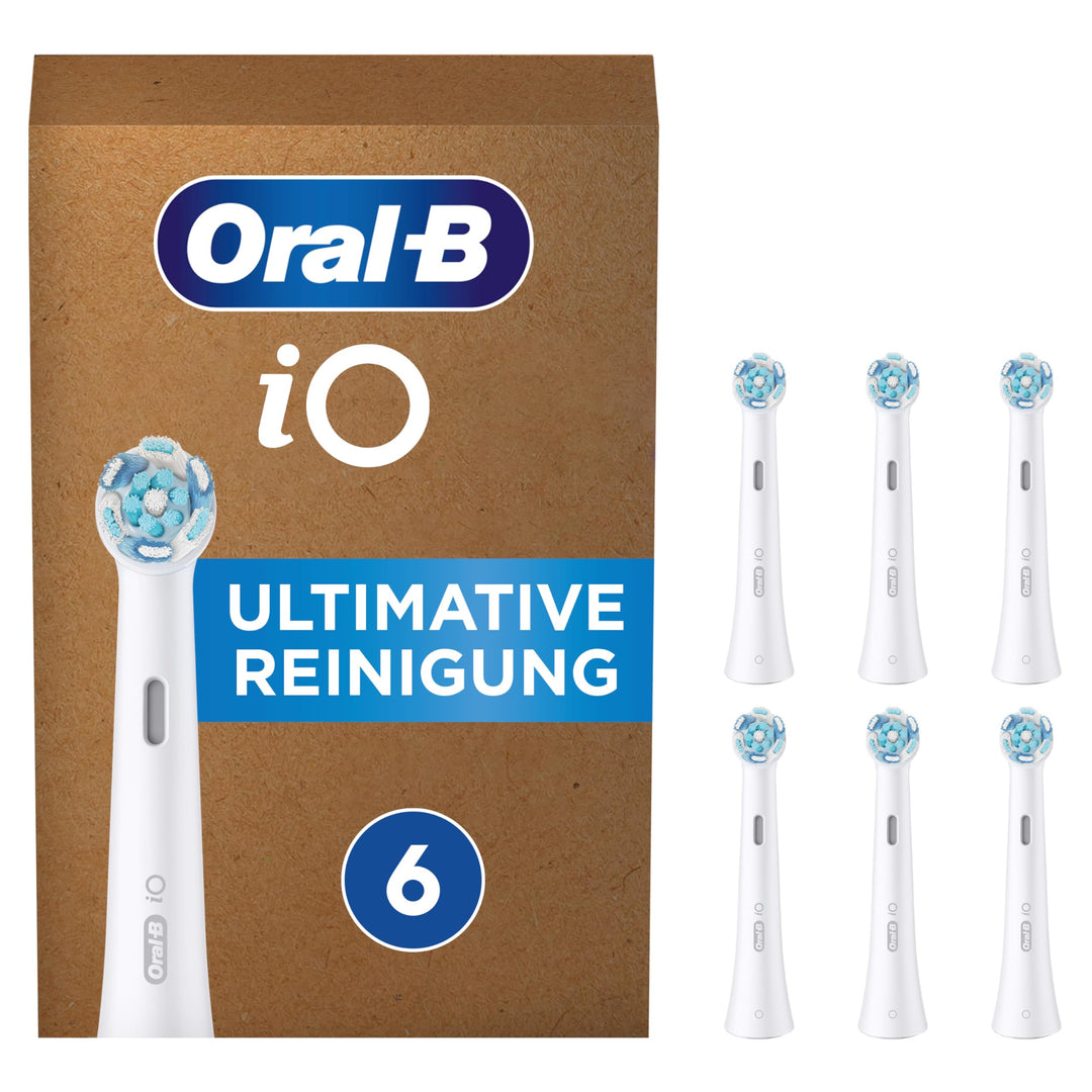 Oral-B iO Ultimative Reinigung Aufsteckbürsten für elektrische Zahnbürste, 6 Stück, ultimative Zahnr
