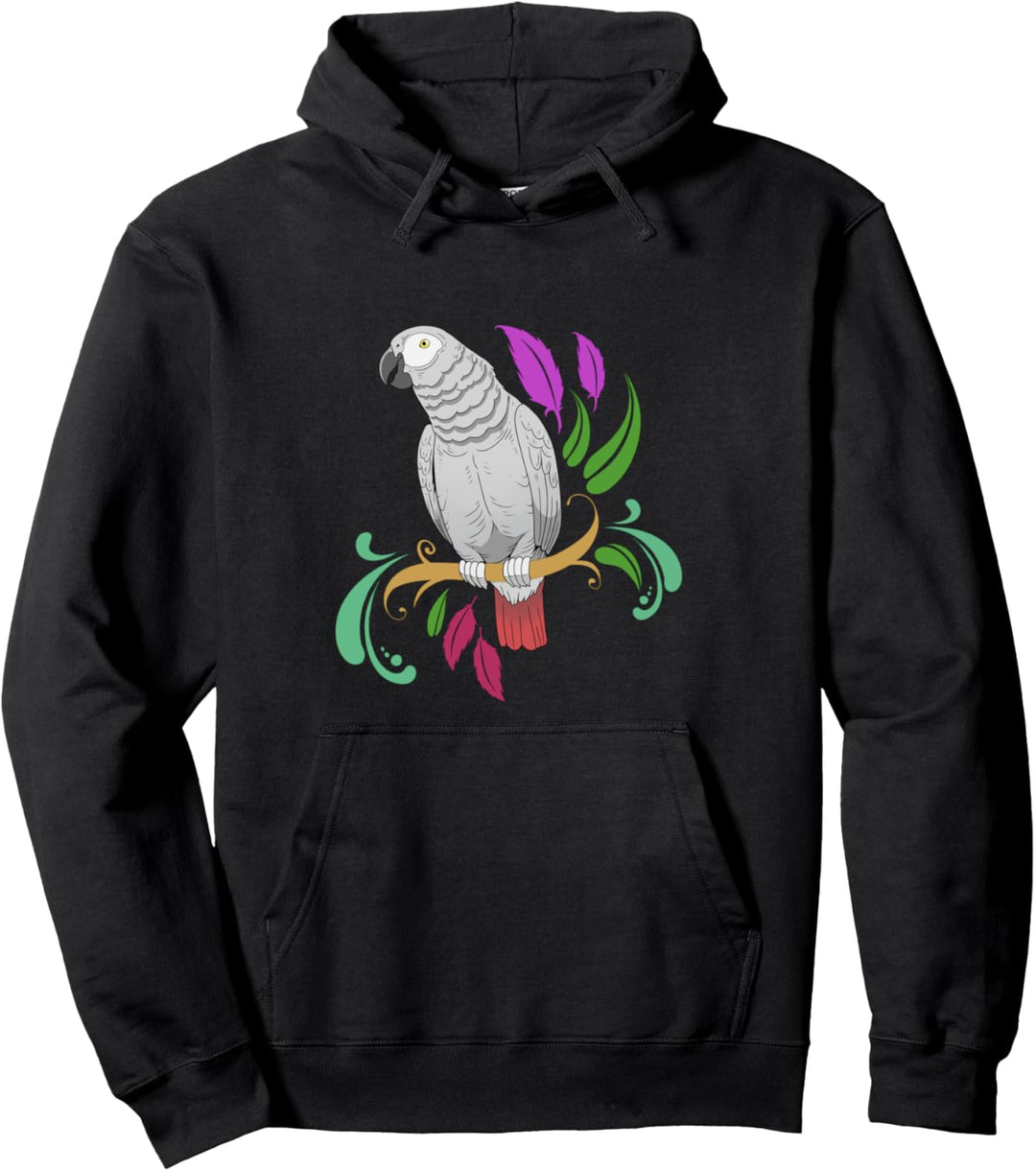 Afrikanischer Graupapagei Geschenkprodukt Haustier-Papagei Pullover Hoodie