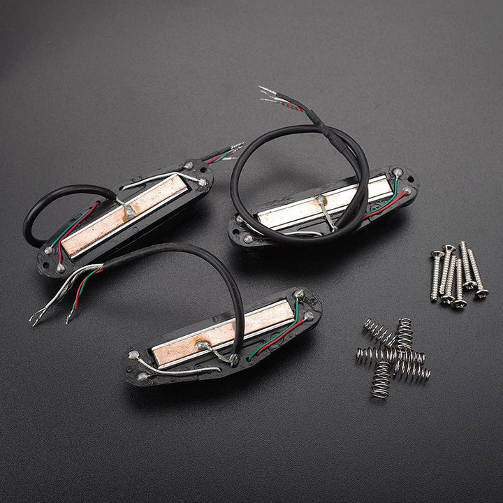 Alnicov Mini-Humbucker-Tonabnehmer für Gitarre, Hals, Mittelsteg, SSS-Tonabnehmer, Set für Stratocas