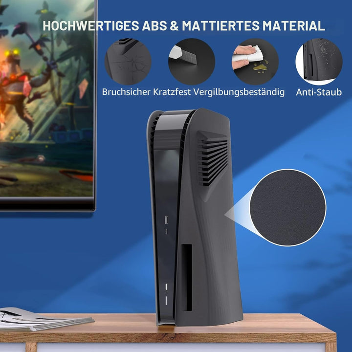 innoAura Cover für Disc Edition, Faceplate mit Kühlluftschlitzen, Anti-Kratz Staubdichtes, Premium A