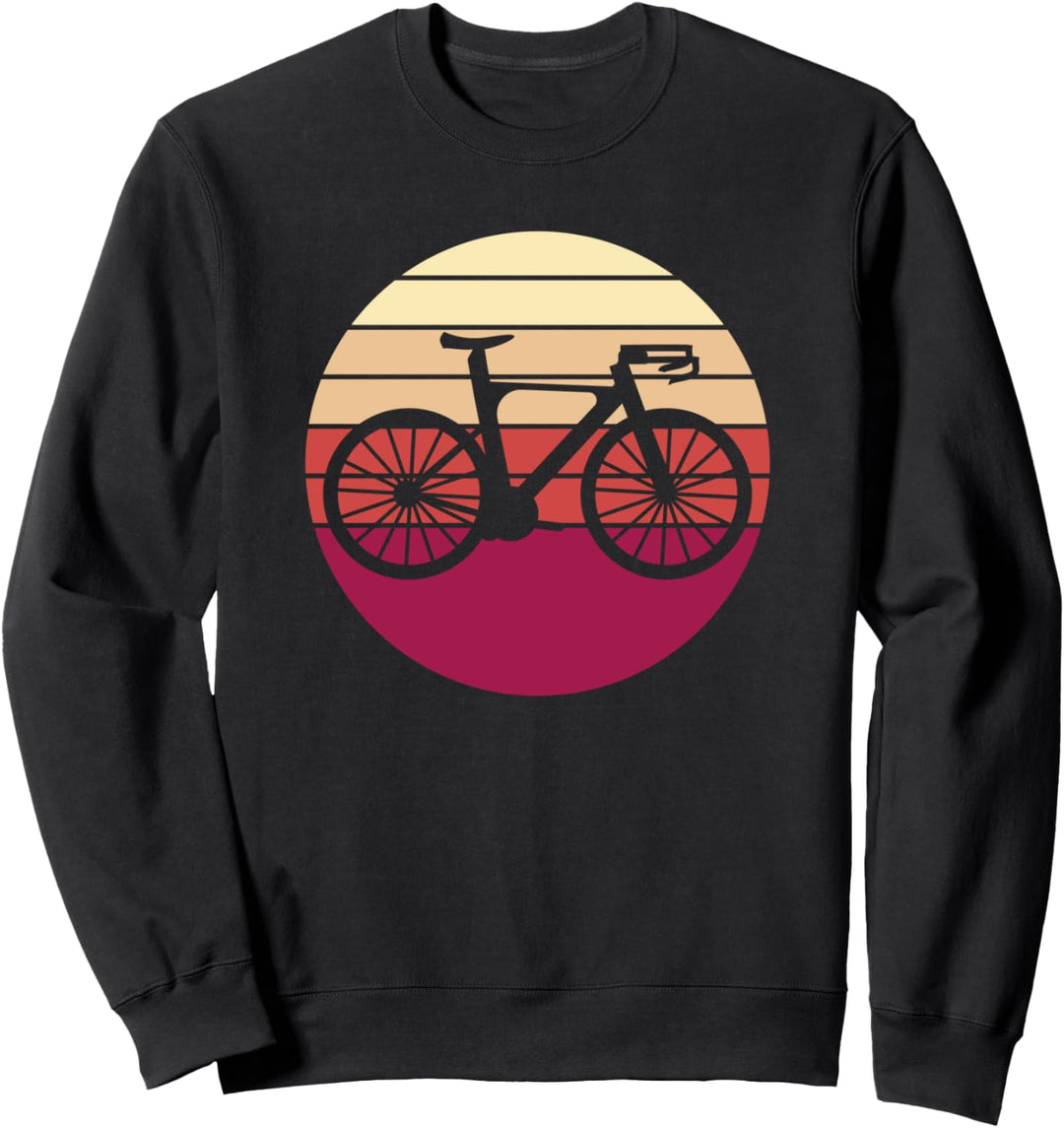 Rennrad-Silhouette, Retro-Transport Sweatshirt