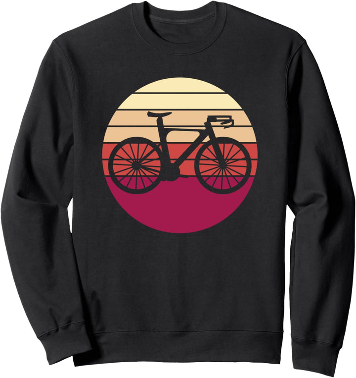Rennrad-Silhouette, Retro-Transport Sweatshirt