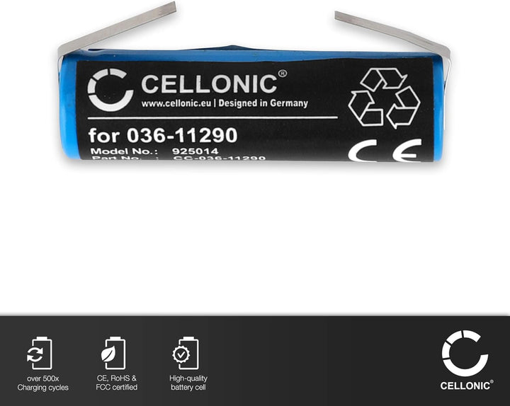 CELLONIC, Akku für Rasierer kompatibel mit Philips Norelco HX6972, HQ9090, HX6986, HQ8240 (3.7V, 750