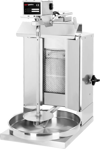 GGM Gastro Kebab Grill - 1 Brenner - 5kg Kapazität - 3.25kW - Fleischspiess 44.5 x 1.2cm - einstellb