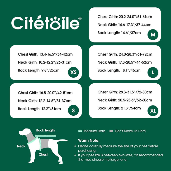 CITÉTOILE Warme Hundemantel Fleece, Wintermantel Winterjacken für Kleine/Grosse/Mittlere Hunde, Hund