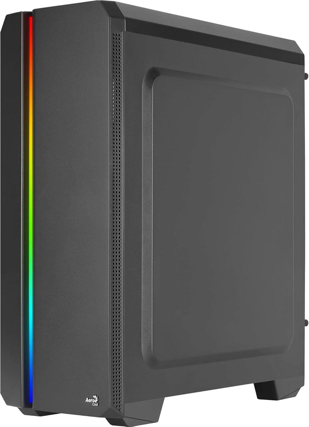 Aerocool GENESISV2BK, PC ATX Gehäuse, Front LED ARGB, ARGB 12cm Lüfter, Schwarz Schwarz GENESISV2BK