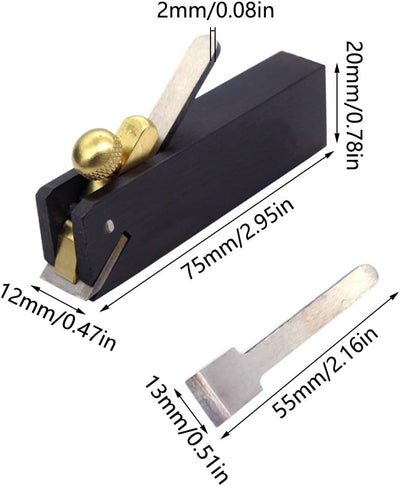 2 Stück Mini Holzhobel Handhobel, Holzbearbeitung Holzhobel Holz Schreiner Holzhandwerk Werkzeug für