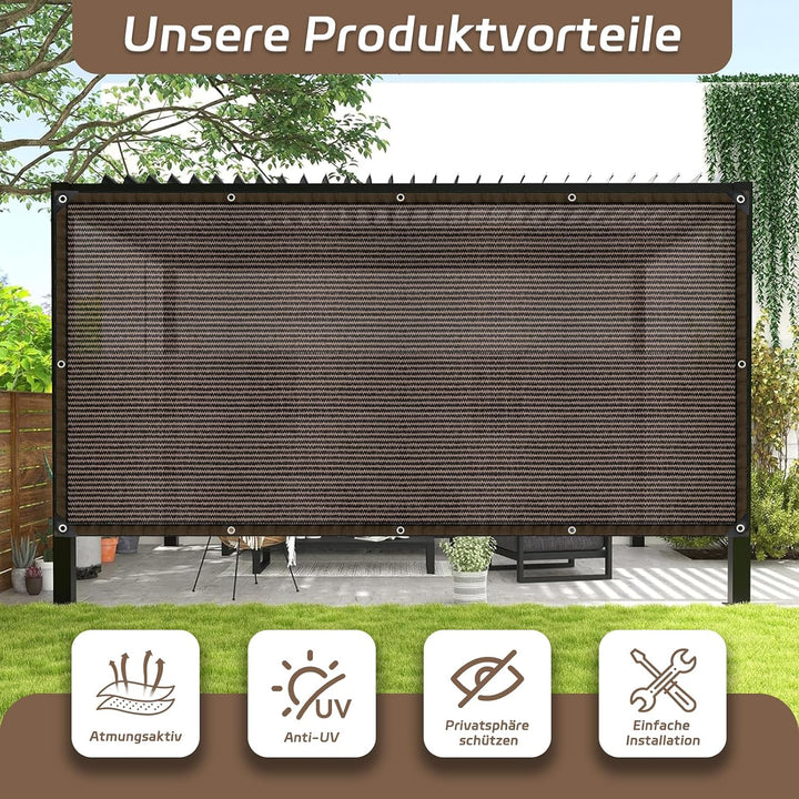 Schattierungsnetz mit ösen - Sonnensegel Garten 2X3m Schattennetz Outdoor Sonnenschutz Schattiernetz