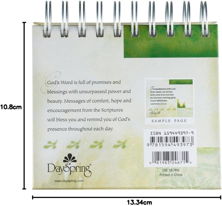 DaySpring Flip-Kalender – Versprechen und Segen – 16766, grün, Grün