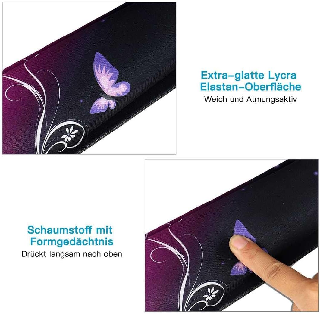 AOKSUNOVA Mauspad mit Handauflage Ergonomische Handgelenkauflage Set für Tastatur Handgelenkstütze M
