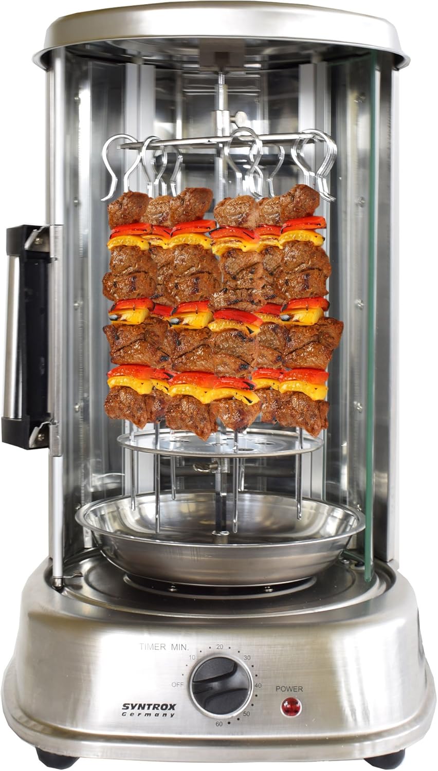Syntrox Germany Edelstahl Dönergrill Gyrosgrill Hähnchengrill R-8121 Inox
