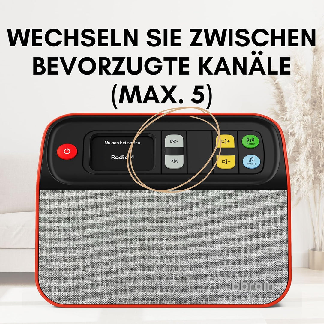 Unvergesslicher Digital-Radio DAB/DAB+ FM und Musik-Player, der sich an alle Altersgruppen und Fähig