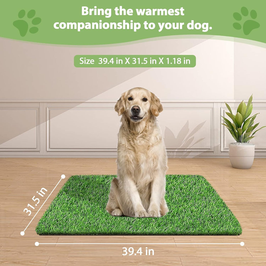 80*100CM Hundeklo für Zuhause & Hundetoilette Balkon Welpen Training Hundetoilette Ersatzrasen mit K