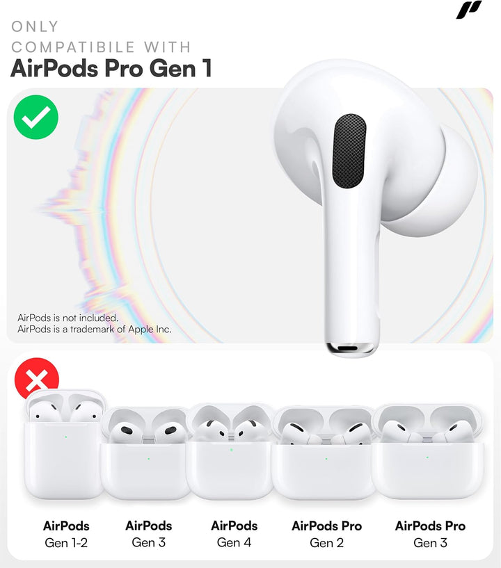Proof Labs S5, 3 Paar Ohrhaken, Anti-Rutsch Ohrbügel, kompatibel mit Apple AirPods Pro 1. Generation