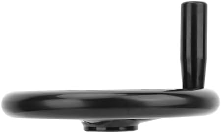 Garosa 200 * 18mm Handrad, Schwarz Anti-Rutsch-Bakelit 3-Speichen-Handrad mit Griff für Fräsmaschine
