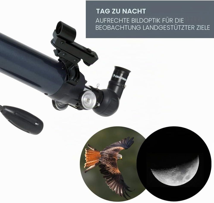 Celestron 21061 AstroMaster 70AZ Refraktorteleskop, dunkelblau AstroMaster 70 AZ Refraktor, AstroMas