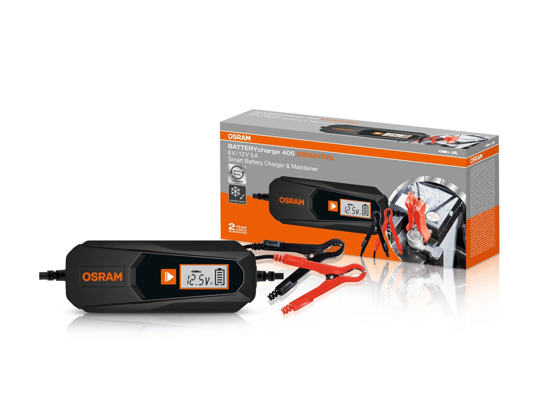 OSRAM BATTERYcharge 405 Essential, 5A Smart-Ladegerät und Batteriewartungsgerät, für 6V- und 12V-Fah