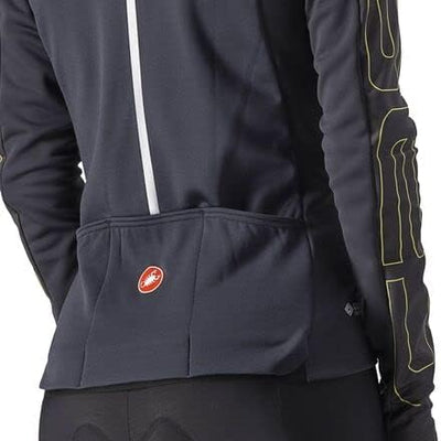 Castelli 4519539 TRANSITION W JACKET Jacket Women's DARK GRAY/BRILLIANT YELLOW M