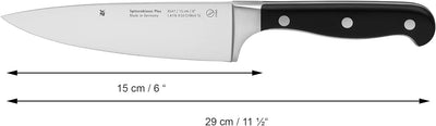 WMF Spitzenklasse Plus Kochmesser 30 cm, Made in Germany, Messer geschmiedet, Performance Cut, Spezi