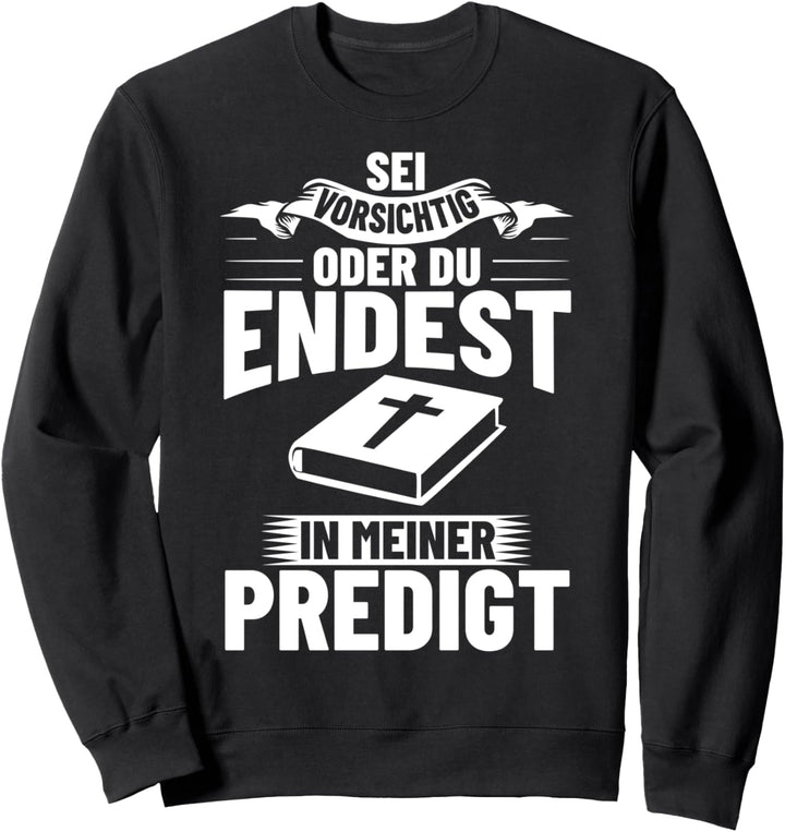 Pfarrer Kostüm Pastor Kleidung Gottesmann Geistlicher Sweatshirt