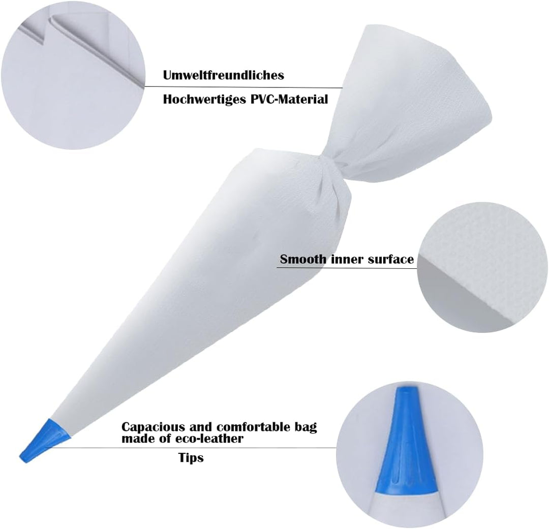 Fugenfüller Beutel, Mörtelbeutel mit Spitze, Austauschbare Spitzen, Strapazierfähiger und Reissfeste