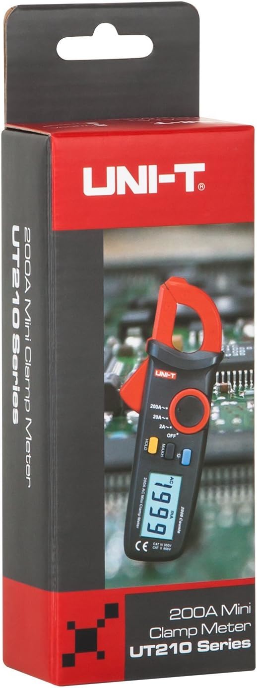 UNI-T UT210A/MIE0172 Digital Zangenmultimeter AC DC Spannung Strom Frequenz Widerstand Auto Range