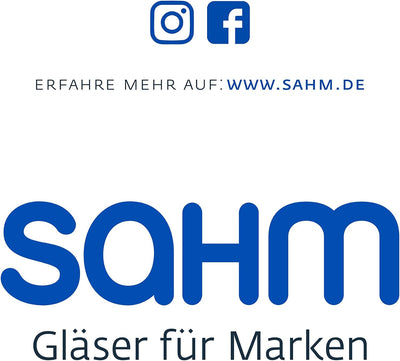 Sahm Weissweingläser 6er Set - 450 ml Weingläser Weisswein - Spülmaschinengeeignete Weissweingläser