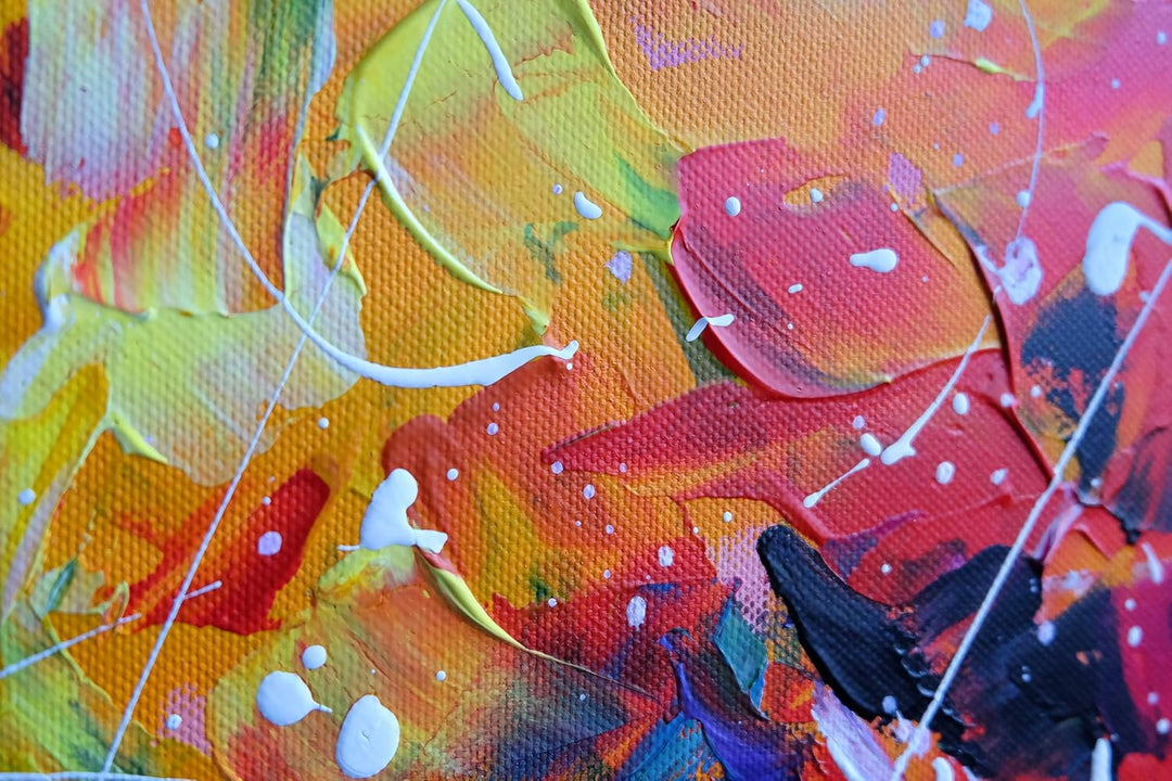 Monica Mirafiori I 100% HANDGEMALT I Gemälde Strauss 100x70cm | Gemälde Handgemalt | Acrylgemälde |