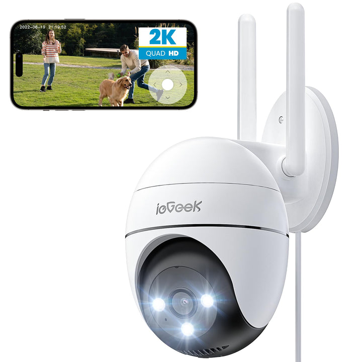 ieGeek 2K Überwachungskamera Aussen WLAN, PTZ Outdoor IP Kamera überwachung aussen, WiFi Dome Camera