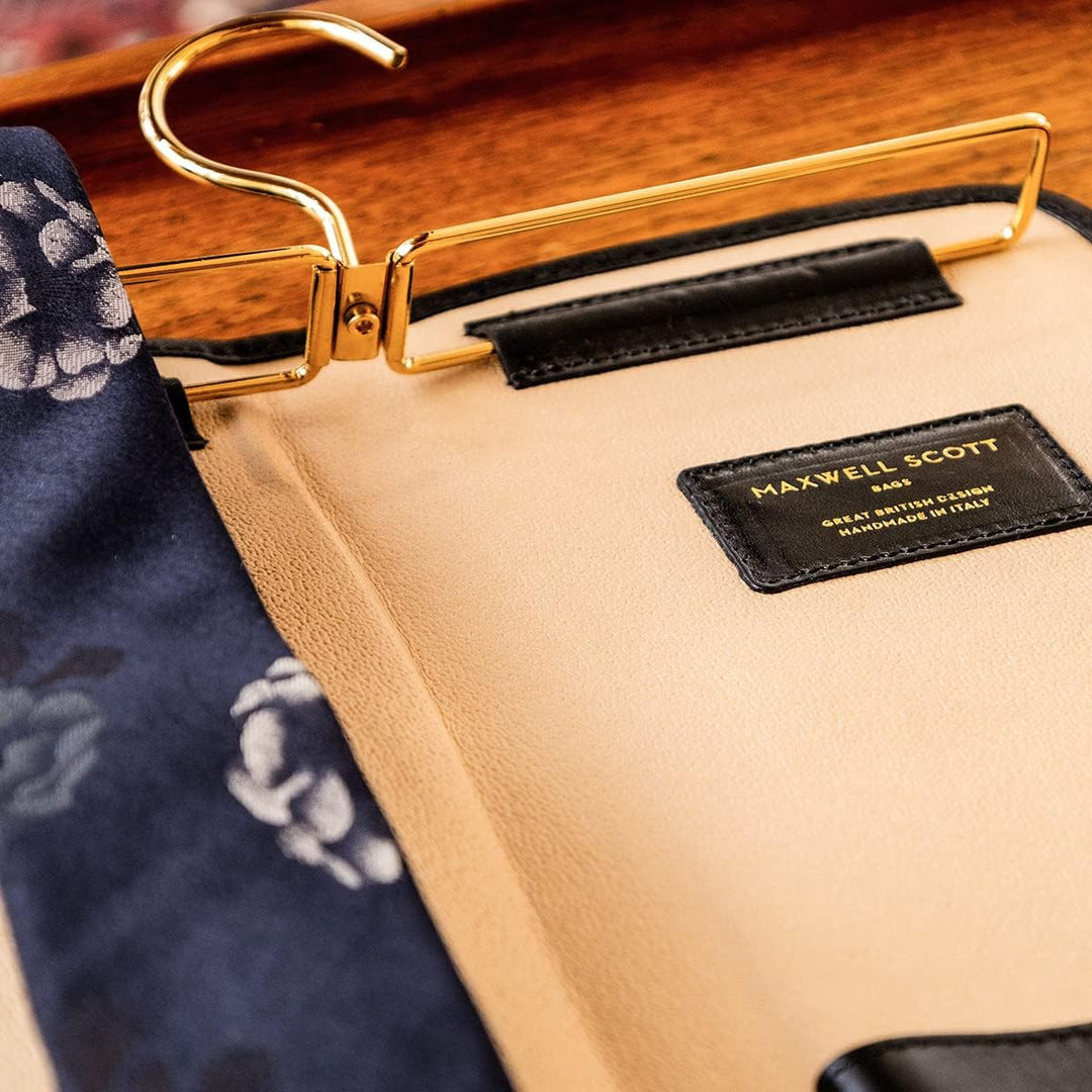 Maxwell Scott Handgefertigtes Herren Leder Krawattenetui Tivoli in Cognac Braun, Cognac Braun