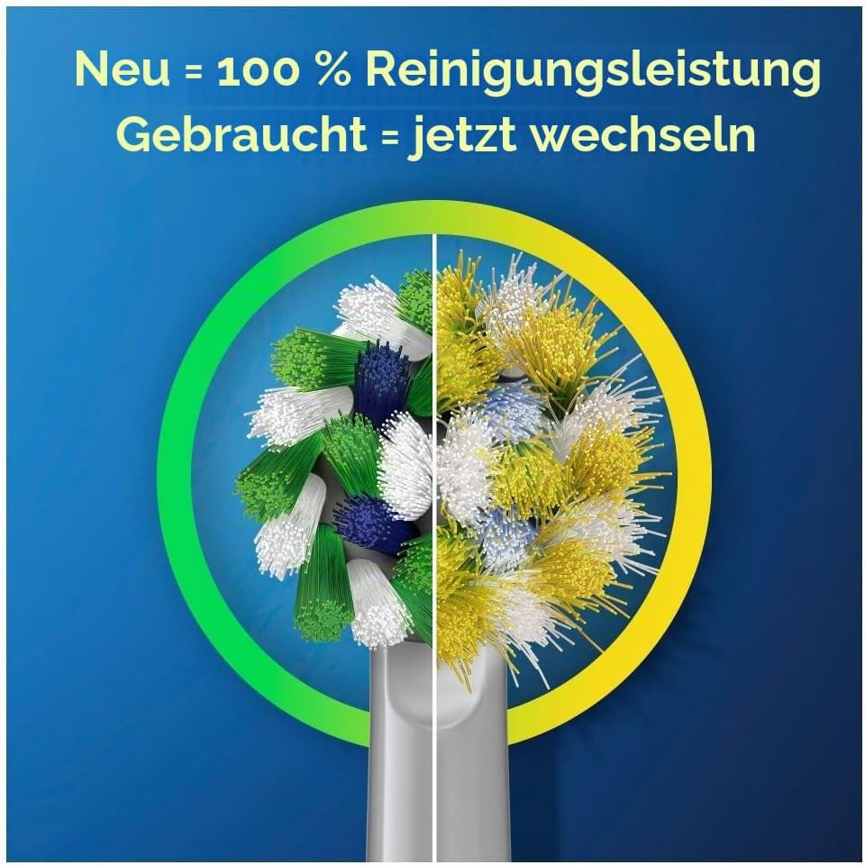 Oral-B CrossAction Aufsteckbürsten für elektrische Zahnbürste, 12 Stück, ganzheitliche Mundreinigung