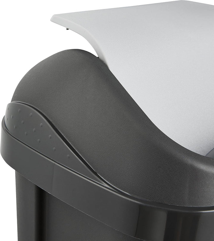keeeper Mülleimer mit Schwingdeckel, 10 l, Swantje, Graphit-Grau