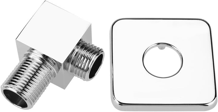 Duschkopfhalterung, Brausehalter mit massivem Messing, verchromt und G1/2 Gewindeanschluss für Wandm