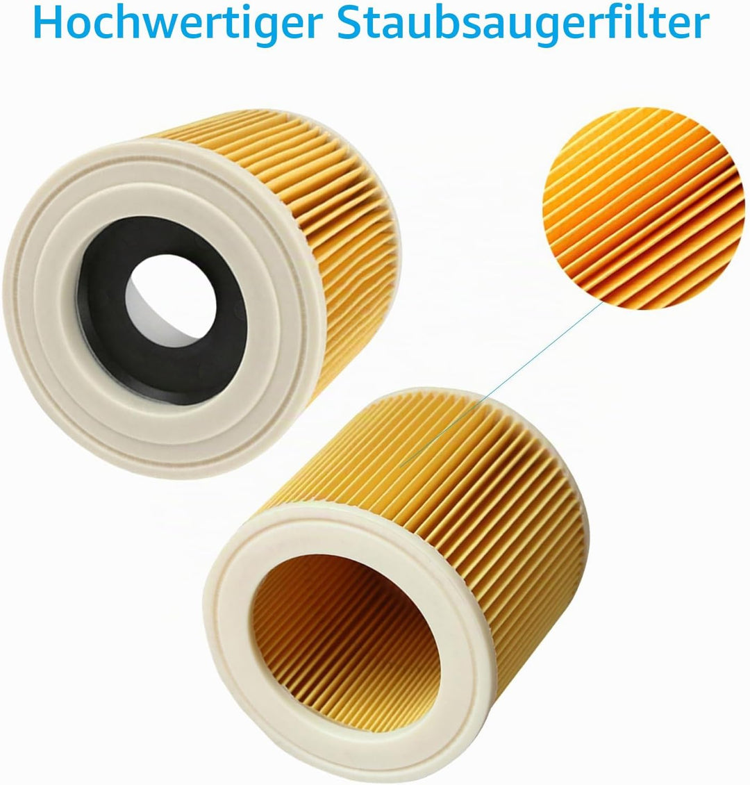Staubbeutel Filter Zubehör Set für Kärcher SE4 SE 4 Plus Staubsauger KFI 3310 KFI 357 Waschsauger Er