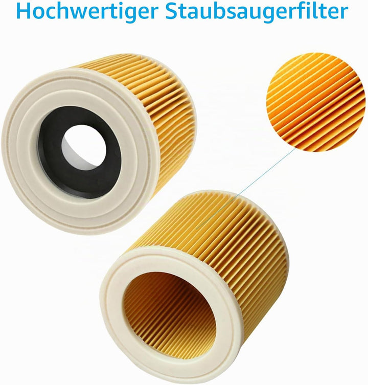 Staubbeutel Filter Zubehör Set für Kärcher SE4 SE 4 Plus Staubsauger KFI 3310 KFI 357 Waschsauger Er