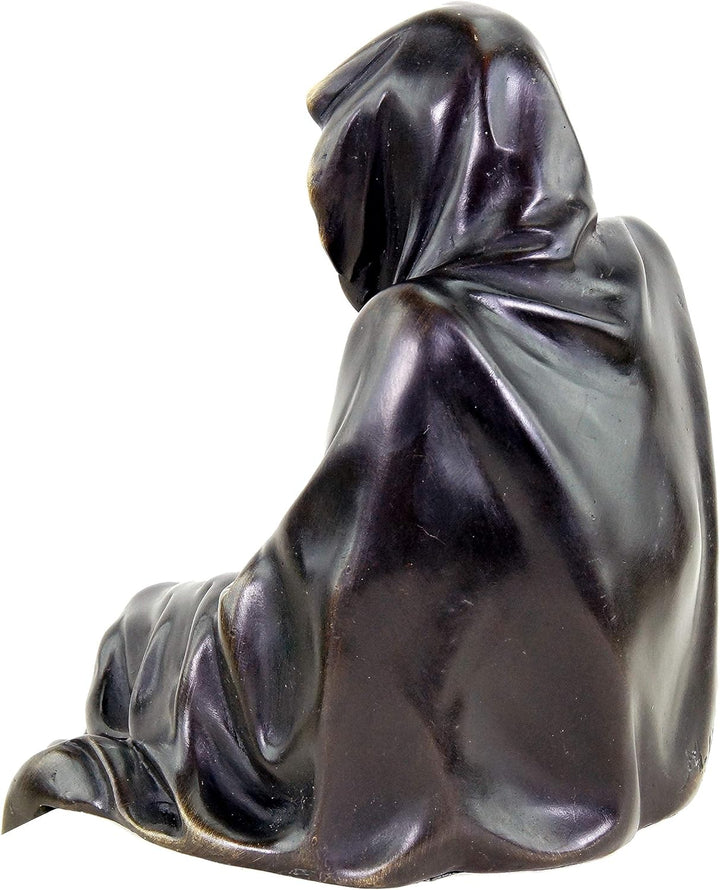 Kunst & Ambiente - Limitierter Kantensitzer - Geist - schwarz - Bronzeskulptur - signiert Martin Kle