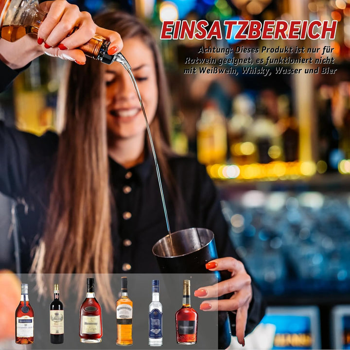 Yeelan 8 Stück 2 cl Flaschenausgiesser Auto-Pour Ausgiesser Dosierausgiesser Bar Portionierer Spirit