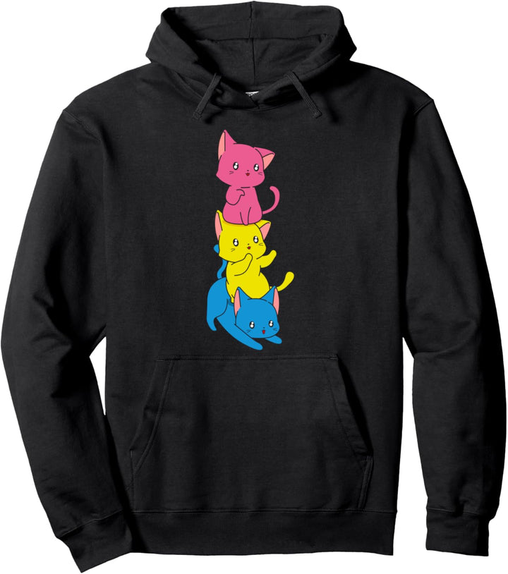 LGBT Transgender Gay Pride Katze Queer Geschenk Pansexuell Pullover Hoodie