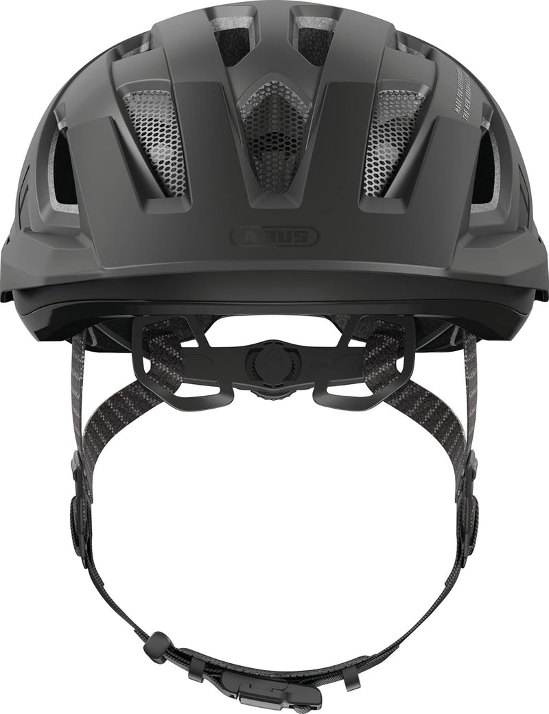 ABUS Stadthelm Urban-I 3.0 ACE - sportlicher Fahrradhelm mit LED-Rücklicht, verlängertem Schirm und