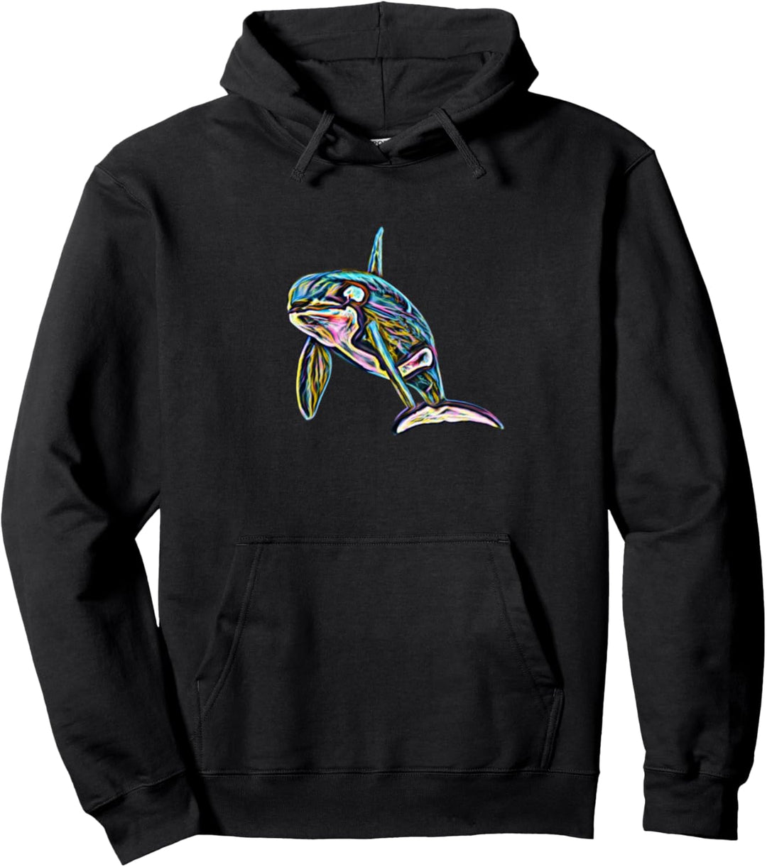 Orca Wal Pullover Hoodie