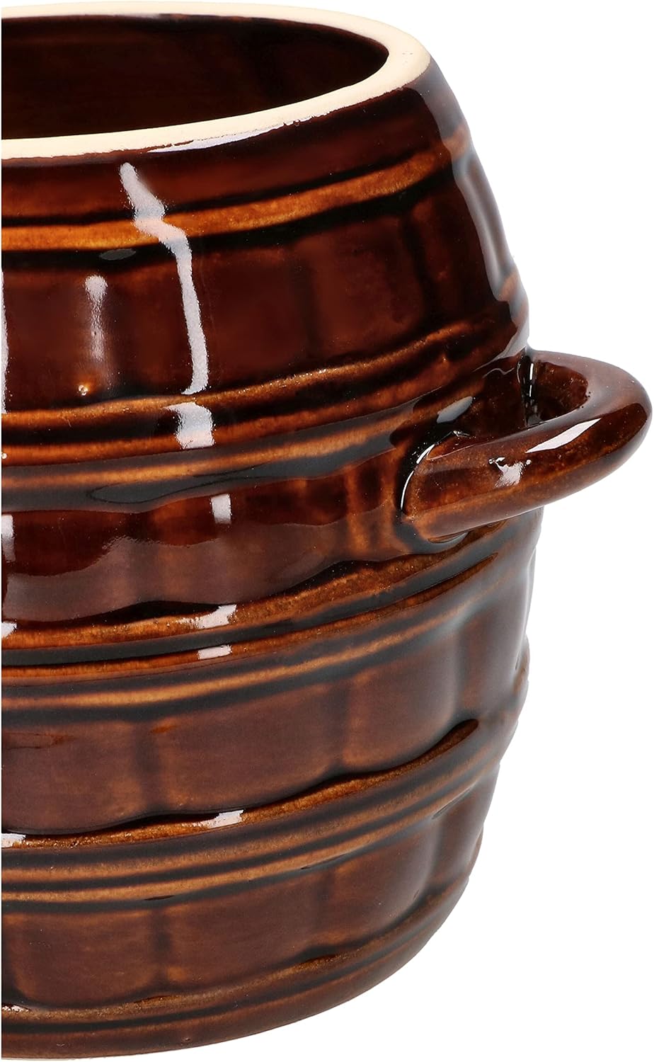 KOTARBAU® Keramik Gärtopf 2,5 L Keramikfass Steinzeugtopf Gurkentopf Sauerkrauttopf Steinzeug Steing