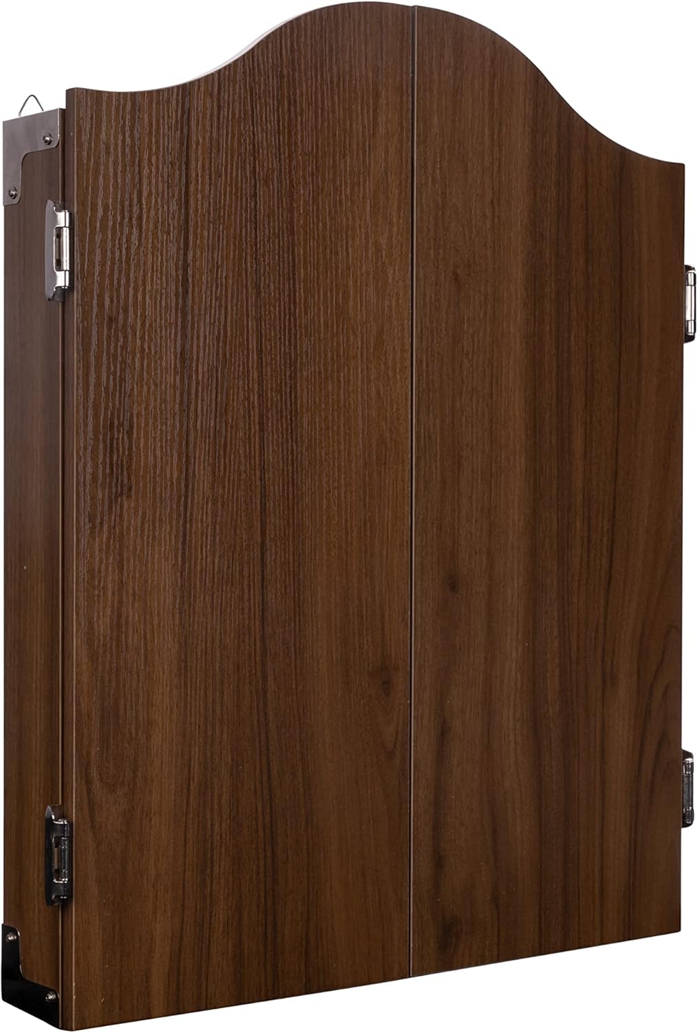 Holz Dartschrank, sisal Dartscheibe, inbegriffen 6 Darts 18gr und Zubehör Kastanie, Kastanie