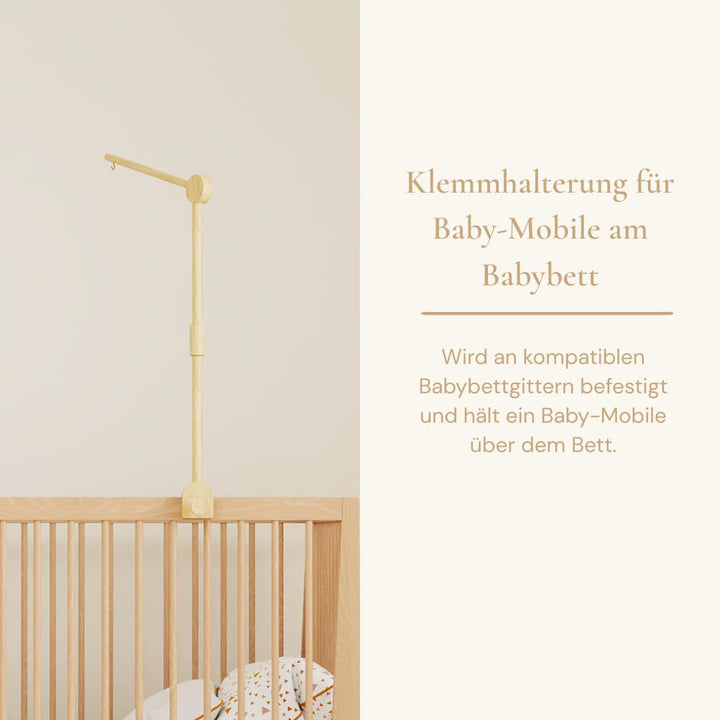Lanttoe Baby Mobile Halterung Holz für Babybett Kinderbett Mobile Halterung Pro mit DIY-Zubehör, Mob
