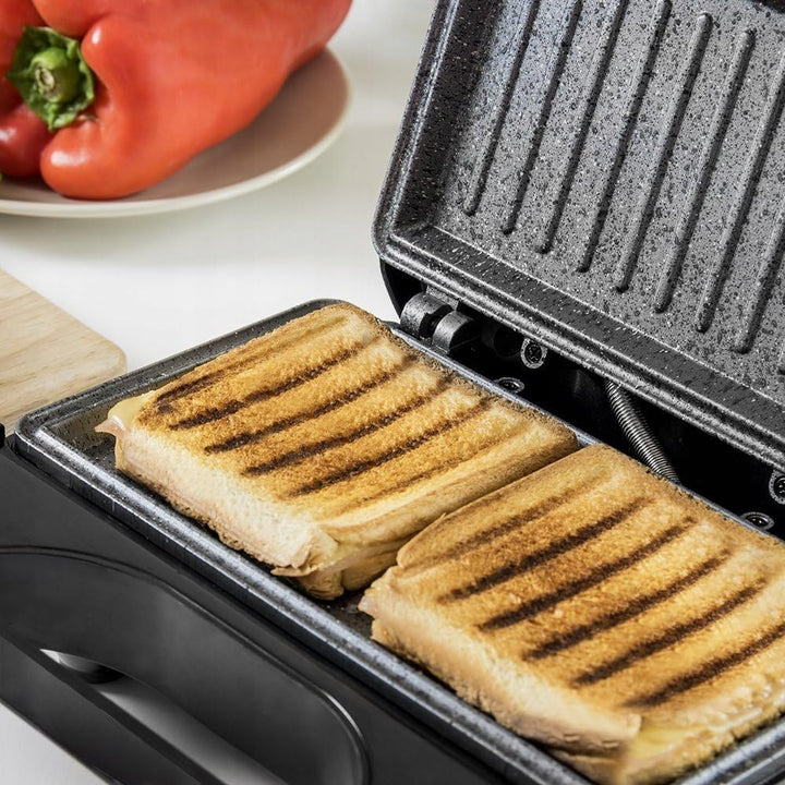 LTC XXL Sandwichmaker, 1000W Leistungsstarker Kontaktgrill mit Antihaftbeschichtung, Automatische Te