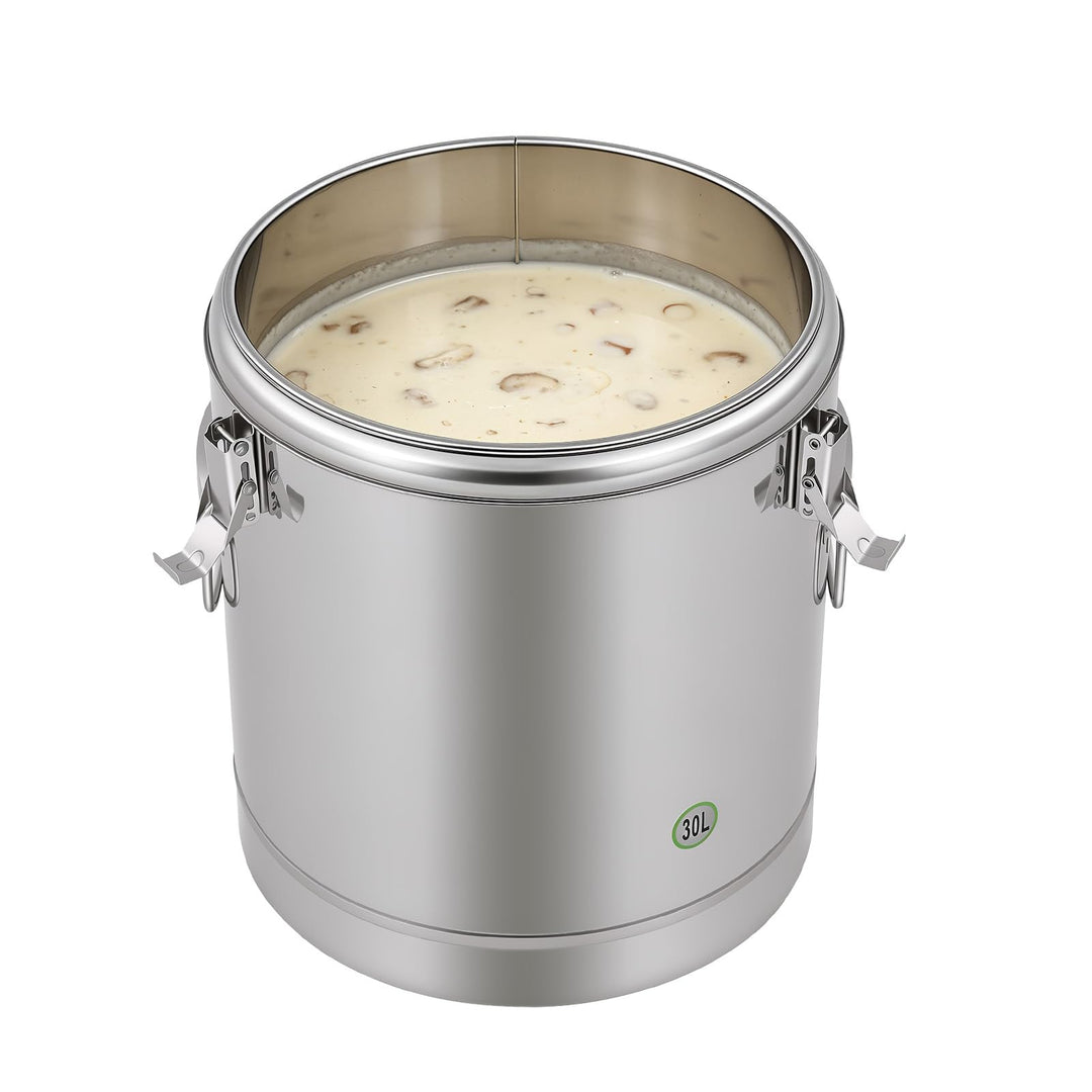 Thermobehälter für Essen 20L aus Edelstahl für Catering | Warmhaltebehälter Gastro, bis zu 12 Std. T