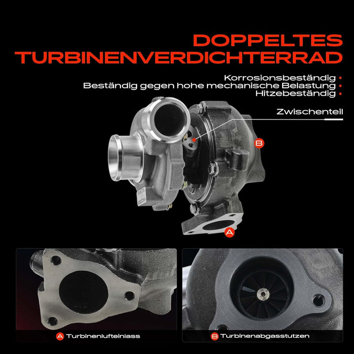 Frankberg Turbolader Abgasturbolader Diesel Kompatibel mit i30 FD 1.6L 2007-2012 Cee'D ED 2006-2012